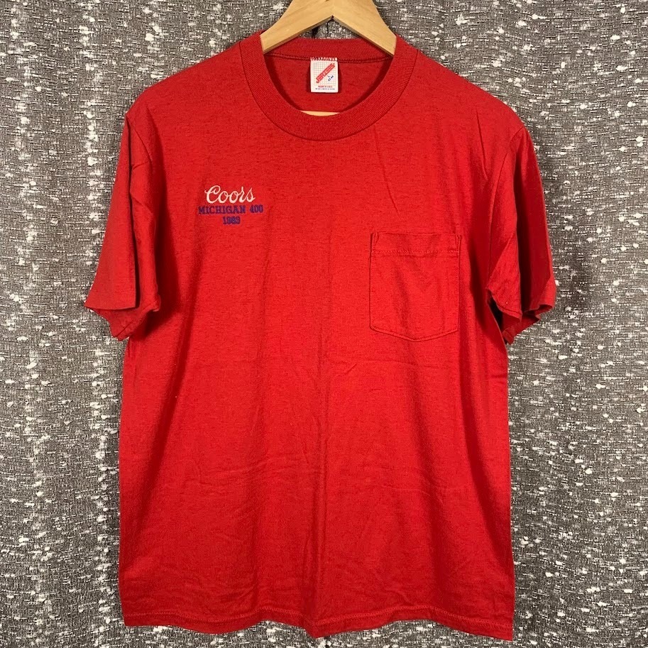 Coors Michigan 400 1989 Single Stitch T Shirt Jereezs Nascar Racing Size L